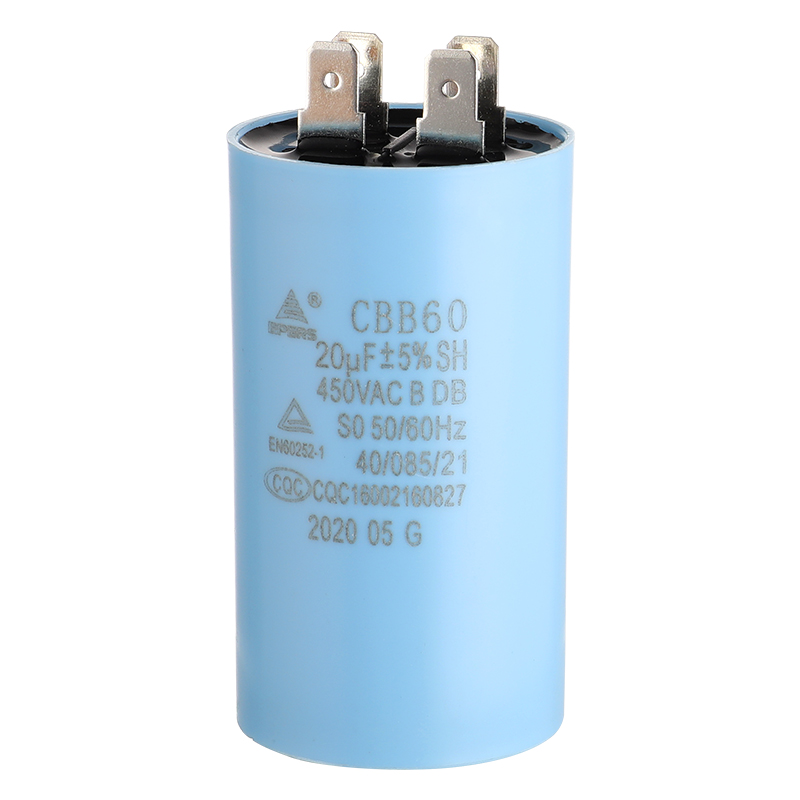 CBB60 Kondensator 450V 20UF 40/85/21 B CQC för luftkonditionering och kylskåp